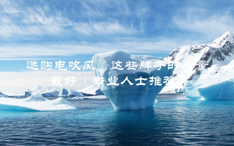 选购电吹风，这些牌子的质量最好（专业人士推荐）
