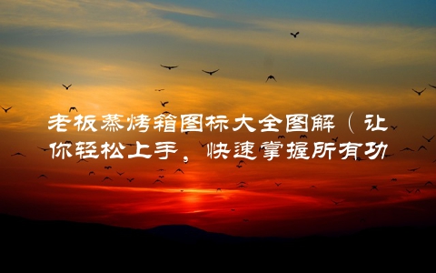 老板蒸烤箱图标大全图解（让你轻松上手，快速掌握所有功能）