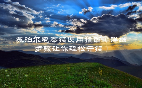 苏泊尔电蒸锅使用指南（详细步骤让你轻松开锅）