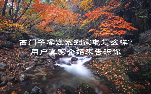 西门子睿宸系列家电怎么样？用户真实介绍来告诉你