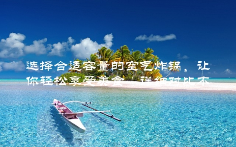 选择合适容量的空气炸锅，让你轻松享受美食（详细对比不同容量的优缺点）