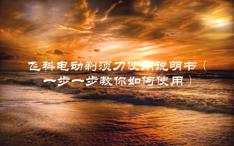 飞科电动剃须刀使用说明书（一步一步教你如何使用）