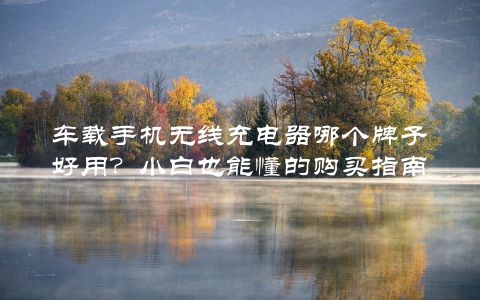 车载手机无线充电器哪个牌子好用？小白也能懂的购买指南