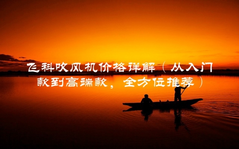 飞科吹风机价格详解（从入门款到高端款，全方位推荐）