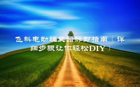 飞科电动理发器拆卸指南（详细步骤让你轻松DIY）