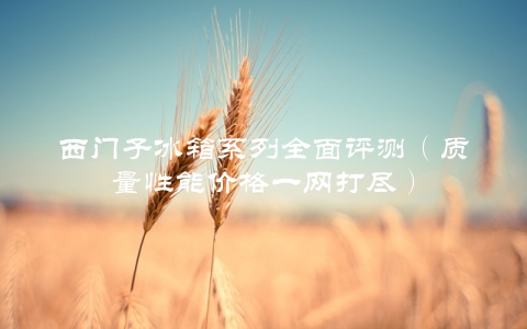 西门子冰箱系列全面评测（质量性能价格一网打尽）