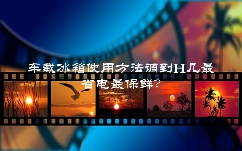 车载冰箱使用方法调到H几最省电最保鲜？