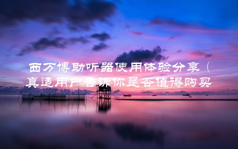 西万博助听器使用体验分享（真适用户告诉你是否值得购买）
