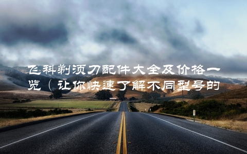 飞科剃须刀配件大全及价格一览（让你快速了解不同型号的配件价格和使用效果