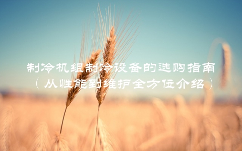 制冷机组制冷设备的选购指南（从性能到维护全方位介绍）