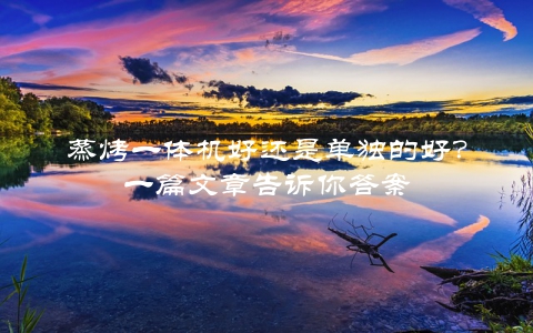 蒸烤一体机好还是单独的好？一篇文章告诉你答案
