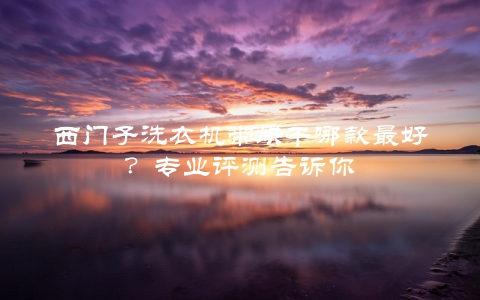 西门子洗衣机带烘干哪款最好？专业评测告诉你