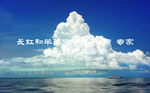 长虹和半球哪个牌子好？专家给出的完美答案