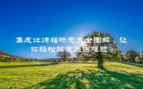 集成灶烤箱标志大全图解（让你轻松搞定选购难题）