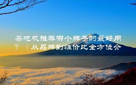 茶吧机推荐哪个牌子的最好用？（从品牌到性价比全方位介绍）