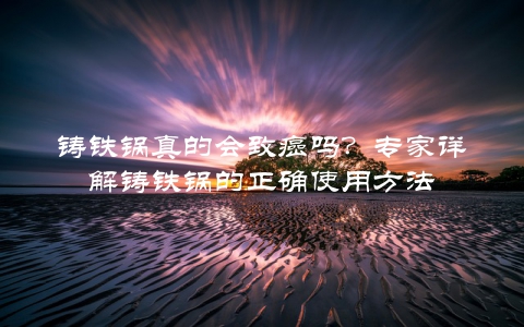 铸铁锅真的会致癌吗？专家详解铸铁锅的正确使用方法