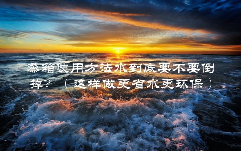 蒸箱使用方法水到底要不要倒掉？（这样做更省水更环保）