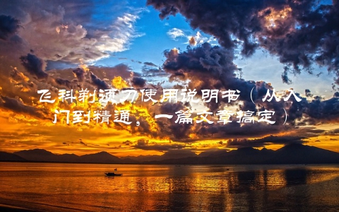 飞科剃须刀使用说明书（从入门到精通，一篇文章搞定）