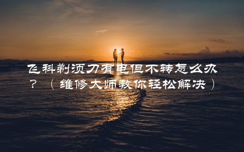飞科剃须刀有电但不转怎么办？（维修大师教你轻松解决）