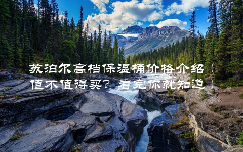 苏泊尔高档保温桶价格介绍（值不值得买？看完你就知道）