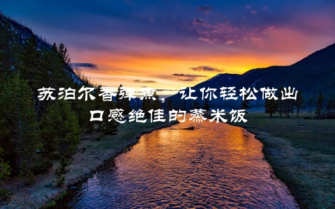 苏泊尔香弹煮，让你轻松做出口感绝佳的蒸米饭