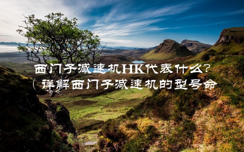 西门子减速机HK代表什么？（详解西门子减速机的型号命名规则）
