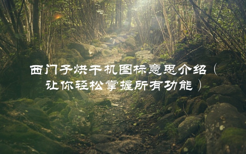 西门子烘干机图标意思介绍（让你轻松掌握所有功能）