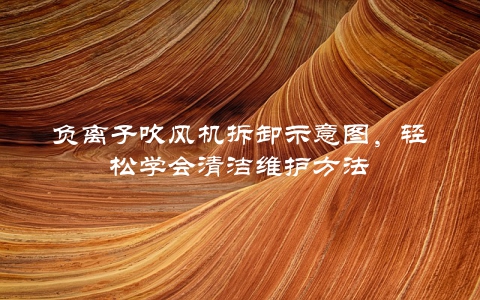 负离子吹风机拆卸示意图，轻松学会清洁维护方法