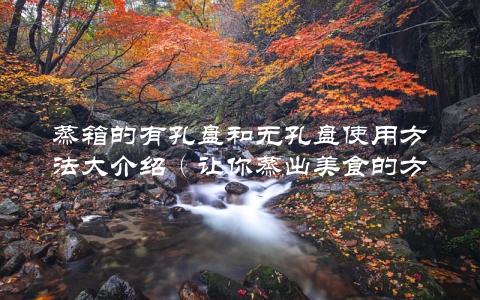 蒸箱的有孔盘和无孔盘使用方法大介绍（让你蒸出美食的方法）