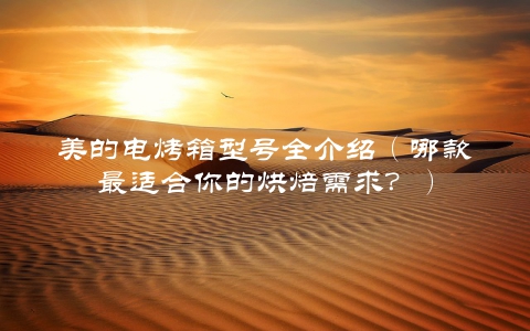 美的电烤箱型号全介绍（哪款最适合你的烘焙需求？）