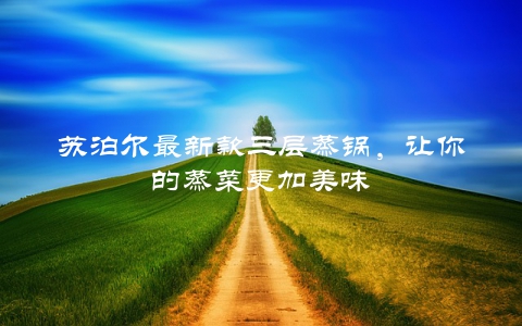 苏泊尔最新款三层蒸锅，让你的蒸菜更加美味