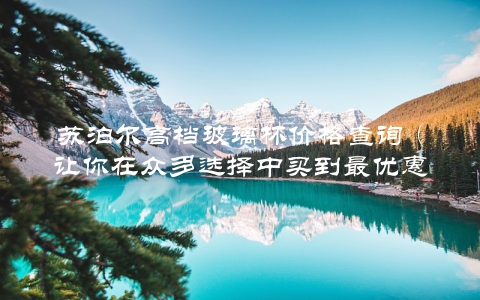 苏泊尔高档玻璃杯价格查询（让你在众多选择中买到最优惠的）