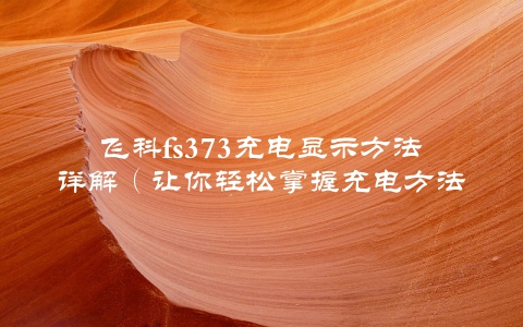 飞科fs373充电显示方法详解（让你轻松掌握充电方法）