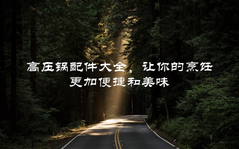高压锅配件大全，让你的烹饪更加便捷和美味