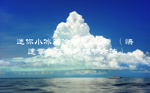 迷你小冰箱冷藏怎么调？（快速掌握正确的调节方法）