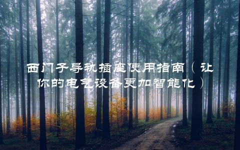 西门子导轨插座使用指南（让你的电气设备更加智能化）