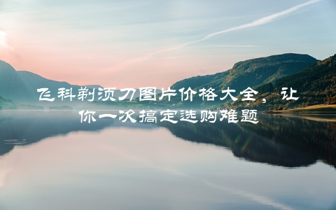 飞科剃须刀图片价格大全,让你一次搞定选购难题