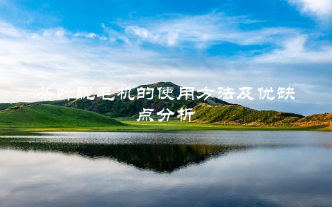 茶叶脱毛机的使用方法及优缺点分析