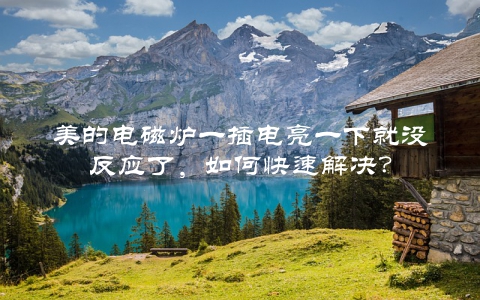 美的电磁炉一插电亮一下就没反应了，如何快速解决？
