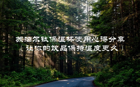 苏泊尔钛保温杯使用心得分享（让你的饮品保持温度更久）