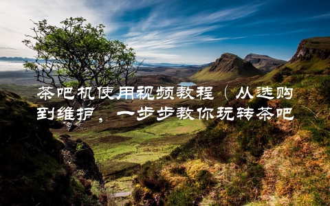 茶吧机使用视频教程（从选购到维护，一步步教你玩转茶吧机）