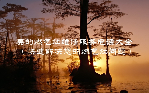 美的燃气灶维修服务电话大全（快速解决您的燃气灶问题）