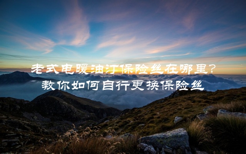 老式电暖油汀保险丝在哪里?教你如何自行更换保险丝