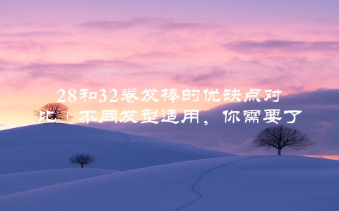 28和32卷发棒的优缺点对比（不同发型适用，你需要了解的细节）