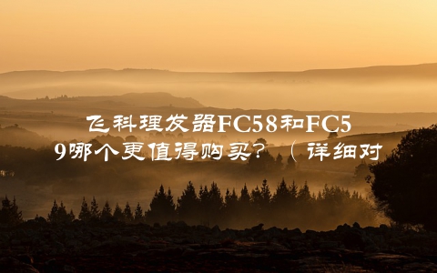 飞科理发器FC58和FC59哪个更值得购买？（详细对比分析）