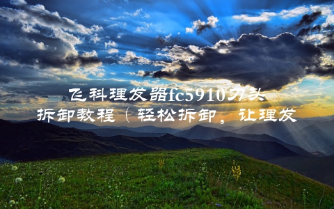 飞科理发器fc5910刀头拆卸教程(轻松拆卸,让理发更方便)