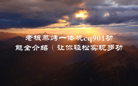 老板蒸烤一体机cq901功能全介绍（让你轻松实现多功能烹饪）