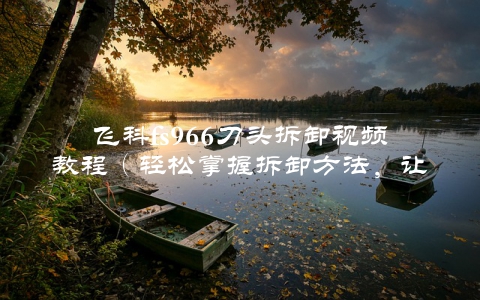飞科fs966刀头拆卸视频教程(轻松掌握拆卸方法,让刀头更换变得简单)