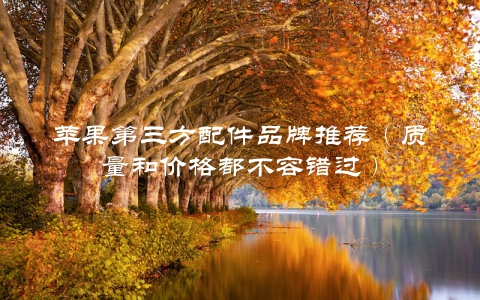 苹果第三方配件品牌推荐(质量和价格都不容错过)