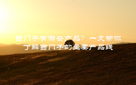 西门子有哪些产品？一文带你了解西门子的主要产品线